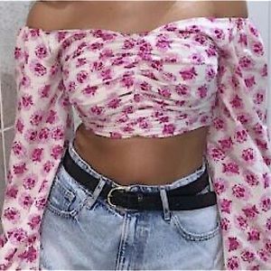 *NEW* ZARA Floral Crop Top